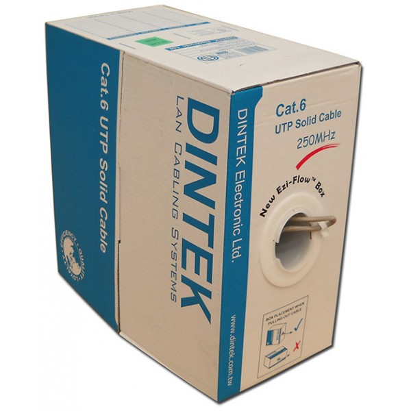 Hình của Cáp mạng DINTEK CAT.6 UTP, 4 pair, 23AWG, 305m/box (1101-04004MB)