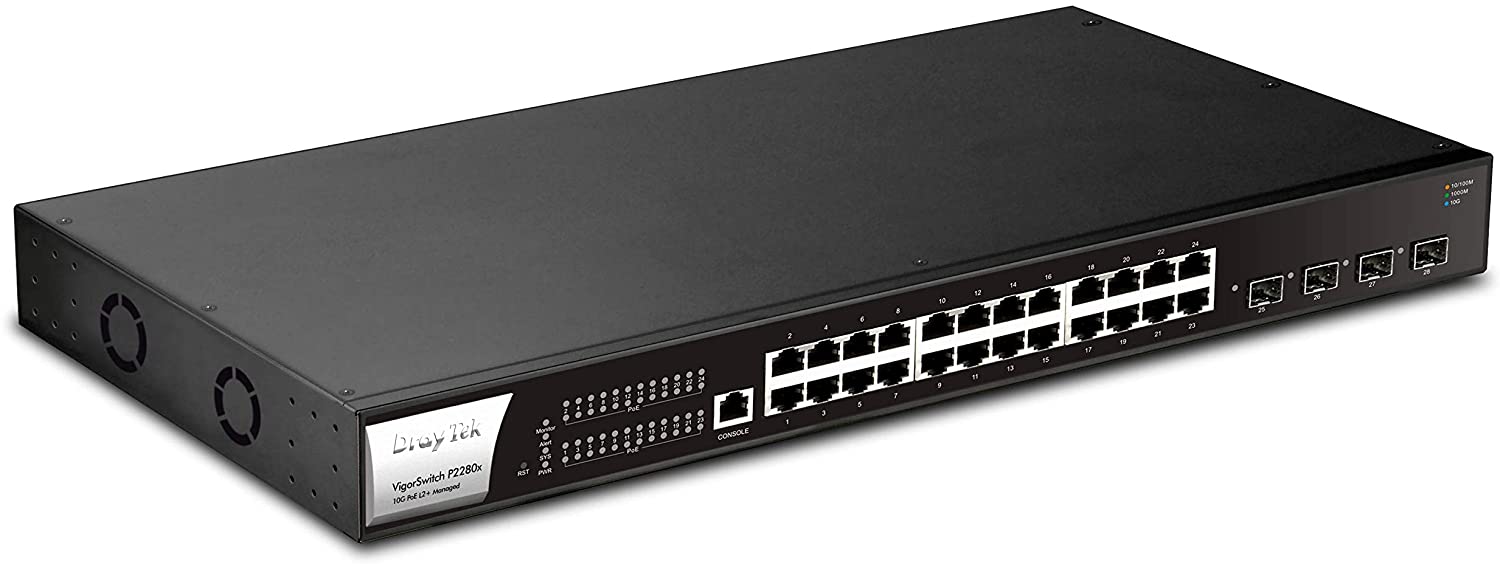 Hình của Switch PoE 24 port DrayTek VigorSwitch P2280x