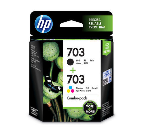 Hình của HP 703 2-pack Black/Tri-color Original Ink Advantage Cartridges (F6V32AA)