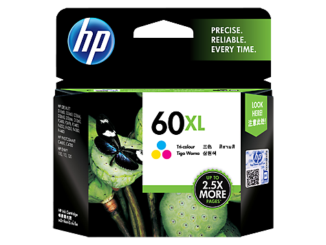 Hình của HP 60XL High Yield Tri-color Original Ink Cartridge (CC644WA)