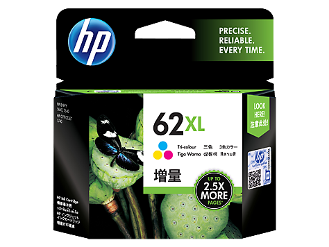 Hình của HP 62XL High Yield Tri-color Original Ink Cartridge (C2P07AA)