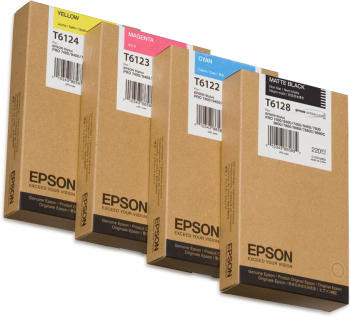 Hình của Epson T612800 UltraChrome K3 220ml Matte Black Pigment Ink Cartridge (C13T612800)