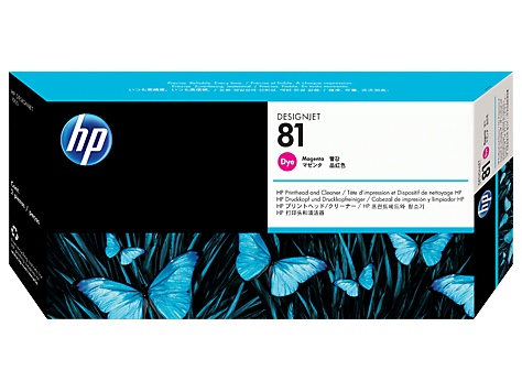 Hình của HP 81 Magenta DesignJet Dye Printhead and Printhead Cleaner (C4952A)