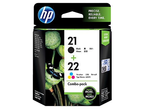 Hình của HP 21 Black/22 Tri-color 2-pack Original Ink Cartridges (CC630AA)