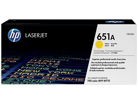 Hình của HP 651A Yellow Original LaserJet Toner Cartridge (CE342A)