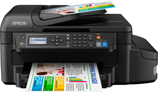 Hình của Máy in Epson EcoTank L655 Multifunction InkTank Printer (C11CE71501)