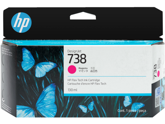 Hình của HP 738 130ml Magenta DesignJet Ink Cartridge (498N6A)